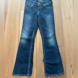 Silver Jeans Women's 26x30 Suki Low Rise Bootcut Embroidered Pockets